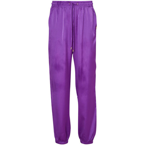Vêtements Femme RE DONE Lewis faded denim shorts Blue Liu Jo Pantalon de jogging en satin violet Violet