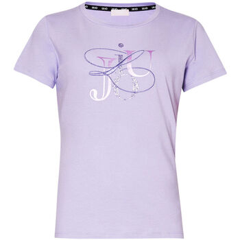 Vêtements Femme T-shirts & Polos Liu Jo T-shirt avec logo Lurex® Violet