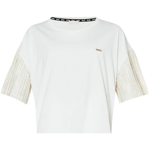 Vêtements Femme T-shirts & Polos Liu Jo T-shirt en coton stretch Beige