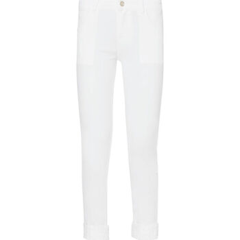 Vêtements Femme Pantalons 5 poches Liu Jo Pantalon skinny avec broderies Blanc