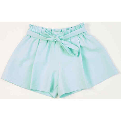 Vêtements Fille Shorts / Bermudas Elsy Short fille  avec ceinture nouée Vert