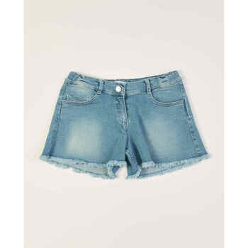 Vêtements Fille Shorts / Bermudas Elsy Short en jean fille 5 poches Bleu