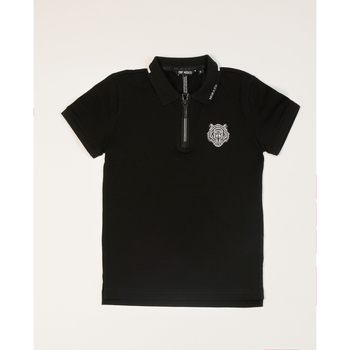 Vêtements Garçon T-shirts & Polos Antony Morato Polo enfant  avec fermeture éclair Noir
