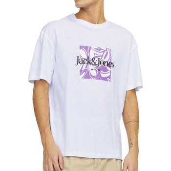 Vêtements Homme T-shirts manches courtes Jack & Jones 12250436 Blanc