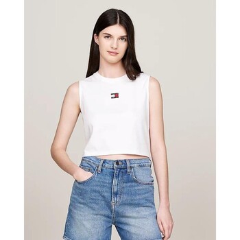 Vêtements Femme T-shirts & Polos Tommy Hilfiger DW0DW18422 Blanc