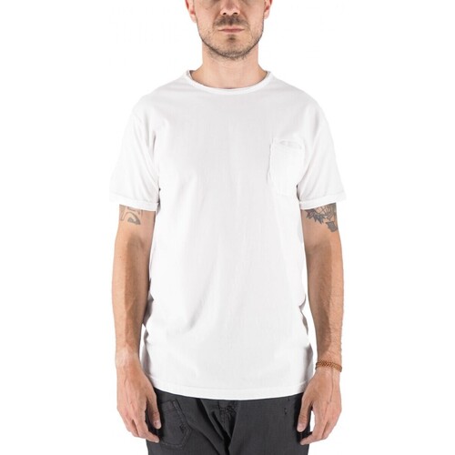 Vêtements Homme T-shirts & Polos Devid Label Shiro - T-shirt col rond avec poche Blanc