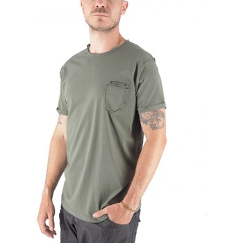 Vêtements Homme T-shirts & Polos Devid Label Shiro - T-shirt col rond avec poche Vert