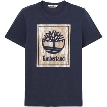 Vêtements Homme T-shirts manches courtes Timberland Camo Short Sleeve Tee Bleu
