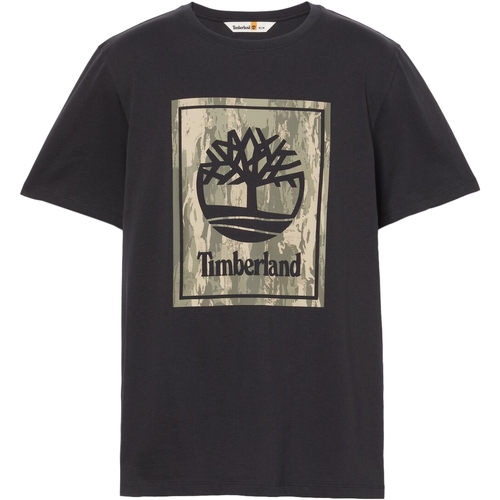 Vêtements Homme T-shirts manches courtes Timberland Camo Short Sleeve Tee Noir