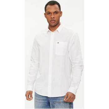 Vêtements Homme T-shirts manches longues Tommy Jeans DM0DM18962 Blanc