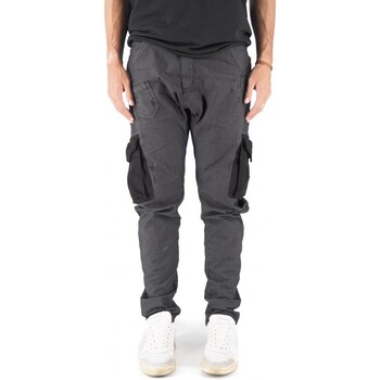 Vêtements Homme Jeans Devid Label Pantalon cargo Courma anthracite Noir