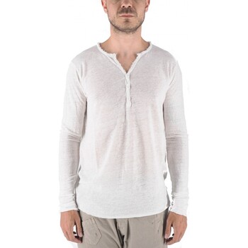 Vêtements Homme T-shirts & Polos Devid Label Serafino Cordoba En Pur Lin Blanc