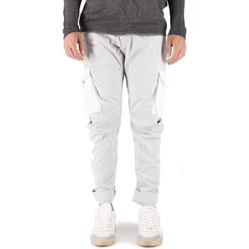 Vêtements Homme Jeans Devid Label Pantalon cargo Courma Ice Blanc