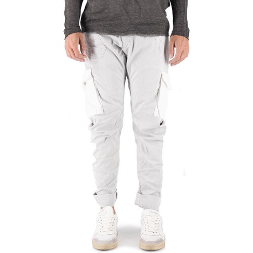 Vêtements Homme Jeans Devid Label Pantalon cargo Courma Ice Blanc