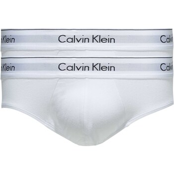 Sous-vêtements Homme Slips Calvin Klein Jeans 2P Hip Brief Blanc