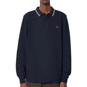 Vêtements Homme Polos manches courtes Fred Perry Fp Ls Twin Tipped Shirt Bleu