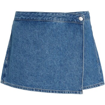 Vêtements Femme Shorts / Bermudas Ck Jeans Wrap Skort Bleu