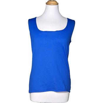 Vêtements Femme Débardeurs / T-shirts sans manche Zara débardeur  40 - T3 - L Bleu Bleu