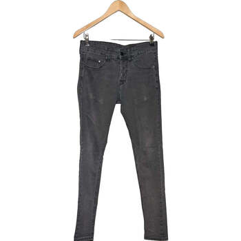Vêtements Femme Jeans H&M jean slim femme  38 - T2 - M Gris Gris