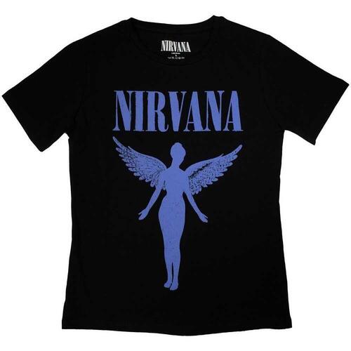 Vêtements Femme T-shirts manches longues Nirvana Angelic Mono Noir