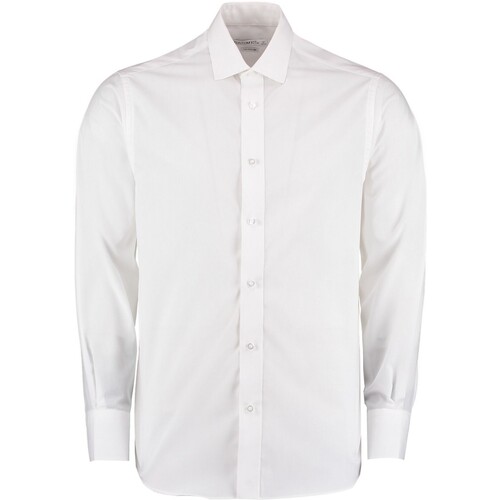 Vêtements Homme Chemises manches longues Kustom Kit Business Blanc