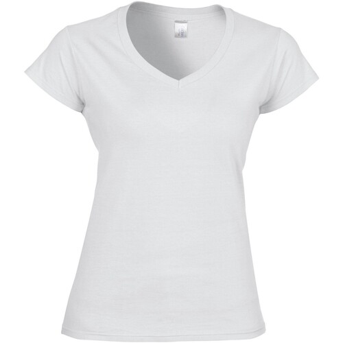 Vêtements Femme T-shirts manches longues Gildan GD078 Blanc