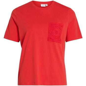 Vêtements T-shirts & Polos Vila  Rouge