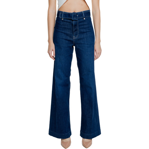Vêtements Femme Jeans flare / larges Guess DAKOTA SEAMLESS W4GA64 D5B41 Bleu