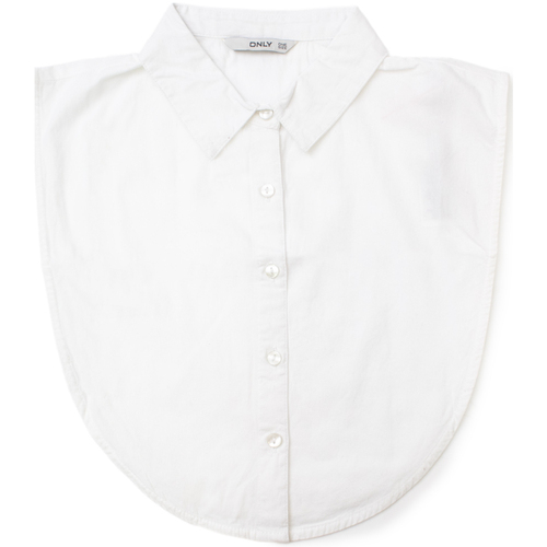 Vêtements Femme Tops / Blouses Only SHELLY WEAVED COLLAR ACC NOOS 15146071 Blanc