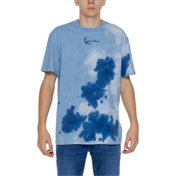 Vêtements Homme Polos manches longues Karl Kani SMALL SIGNATURE TIE DIE DINER TEE 6069099 Bleu