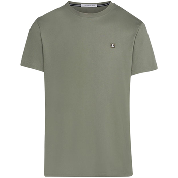 Vêtements Homme T-shirts & Polos Calvin Klein Jeans Tee-shirt coton col rond Kaki