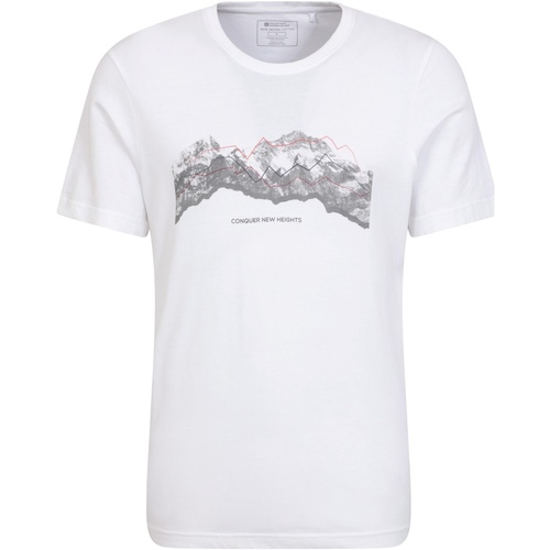 Vêtements Homme T-shirts manches longues Mountain Warehouse Tech Mountains Blanc