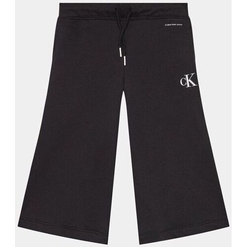 Vêtements Fille Shorts / Bermudas Calvin Klein Jeans IG0IG02449 CULOTTE SWEATPANTS-BLACK Noir