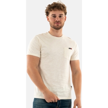 Vêtements Homme T-shirts manches courtes Schott tskea1 Blanc