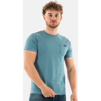 Vêtements Homme T-shirts manches courtes Schott tskea1 Bleu