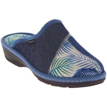 Chaussures Femme Chaussons Fargeot Mules PAMPA Bleu