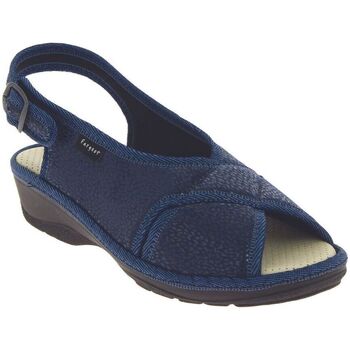 Chaussures Femme Sandales et Nu-pieds Fargeot Mules PAMELA Bleu
