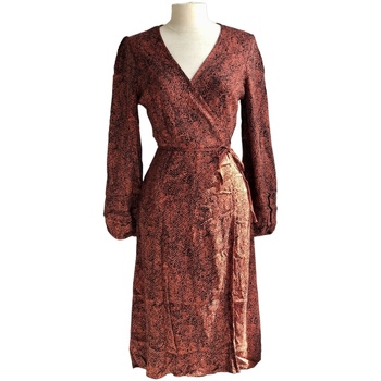 Vêtements Femme Robes longues Kookaï Robe portefeuille longue décolletée Kookaï Rouge