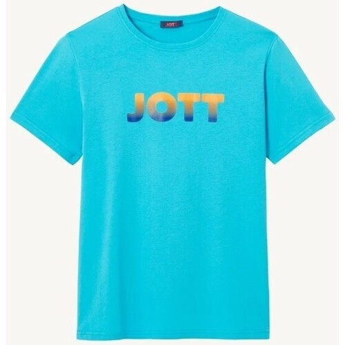 Vêtements Homme T-shirts manches courtes JOTT - Tee Shirt Pietro logo homme - ciel Bleu