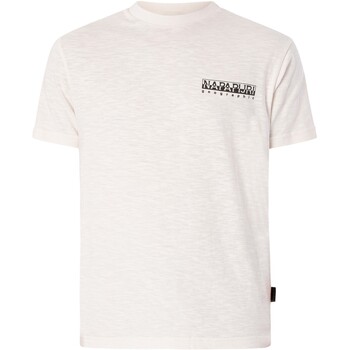 Vêtements Homme T-shirts manches courtes Napapijri Martre Retour T-shirt graphique Blanc