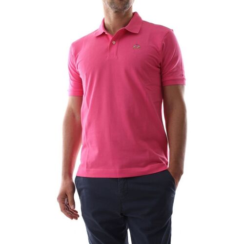 Vêtements Homme T-shirts & with POLOs La Martina YMP002-PK001-05141 HOT PINK Rose
