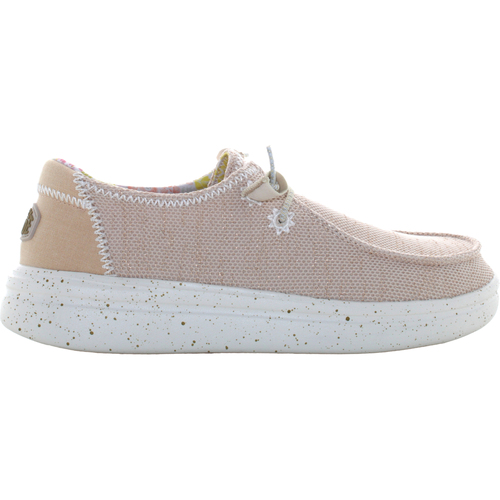 Chaussures Femme Baskets basses HEY DUDE WENDY RISE STRETCH Beige