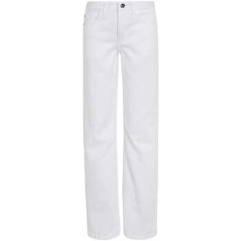 Vêtements Fille Pantalons 5 poches Calvin Klein Jeans 160905VTPE24 Blanc