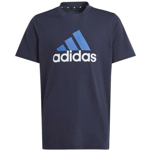 Vêtements Garçon T-shirts manches courtes adidas Originals U BL 2 TEE - SEBLBU SEMSPA WHITE - 11/12 ans Multicolore