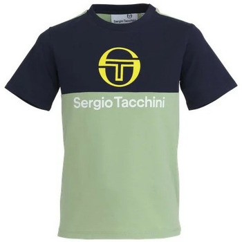 Vêtements Garçon T-shirts manches Heels Sergio Tacchini TEE SHIRT  - NAVY/BLAZING YELLOW - 12 ans Multicolore