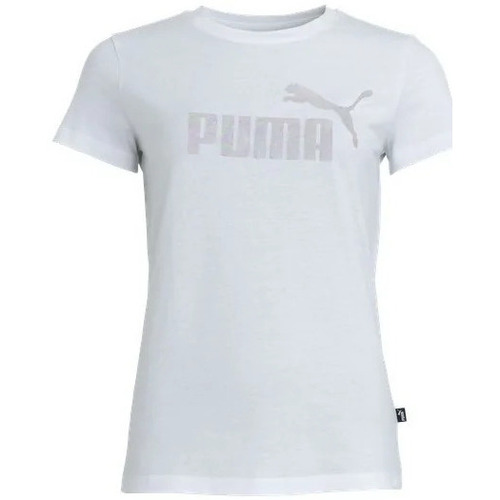 Vêtements Femme T-shirts manches courtes Puma TEE SHIRT  -  WHITE - L Multicolore
