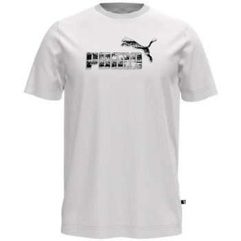 Vêtements Homme T-shirts manches courtes Puma TEE SHIRT  -  WHITE - L Multicolore