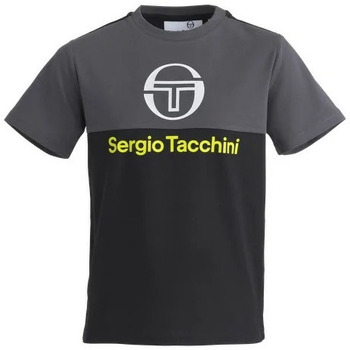 Vêtements Garçon T-shirts manches Heels Sergio Tacchini TEE SHIRT  - BLACK/EBONY - 8 ans Noir