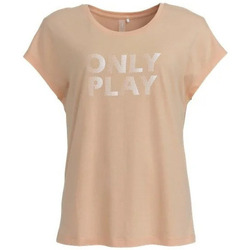 Vêtements Femme T-shirts manches courtes Only Play TEE SHIRT ONLY - SALMON PRINT  IN WHI - L Multicolore