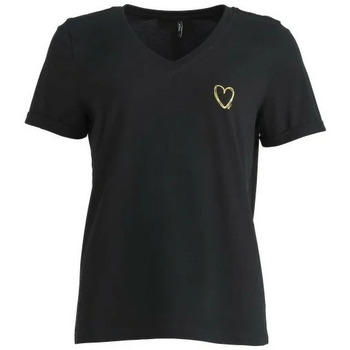 Vêtements Femme T-shirts manches courtes Only TEE SHIRT  - Noir - 2XL Noir